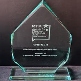 Cannock Chase Council Wins RTPI Planning Award — Cannock news photo