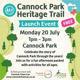 Cannock Park Heritage Trail Opens July 20 — Cannock news photo